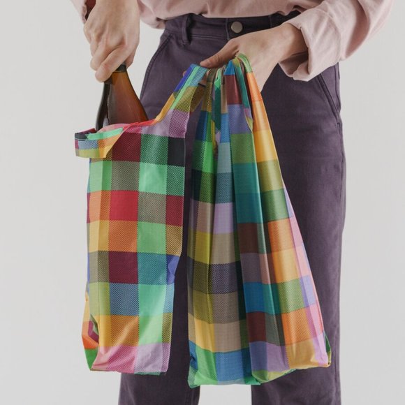 NWT Wine Baggu Set - Madras Mix - Picture 1 of 9